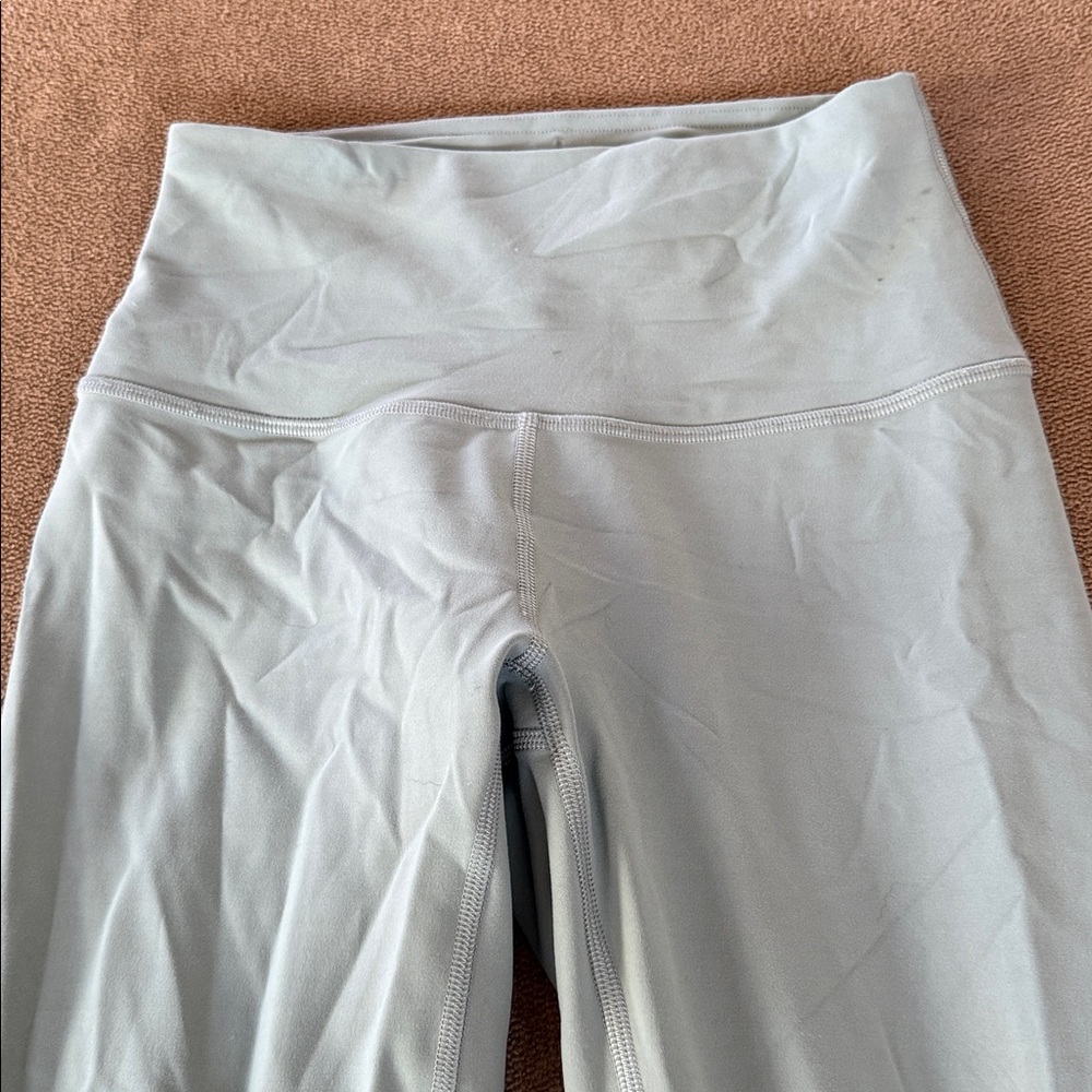 Lululemon Athletic Solid Mint Green Leggings Size… - image 1